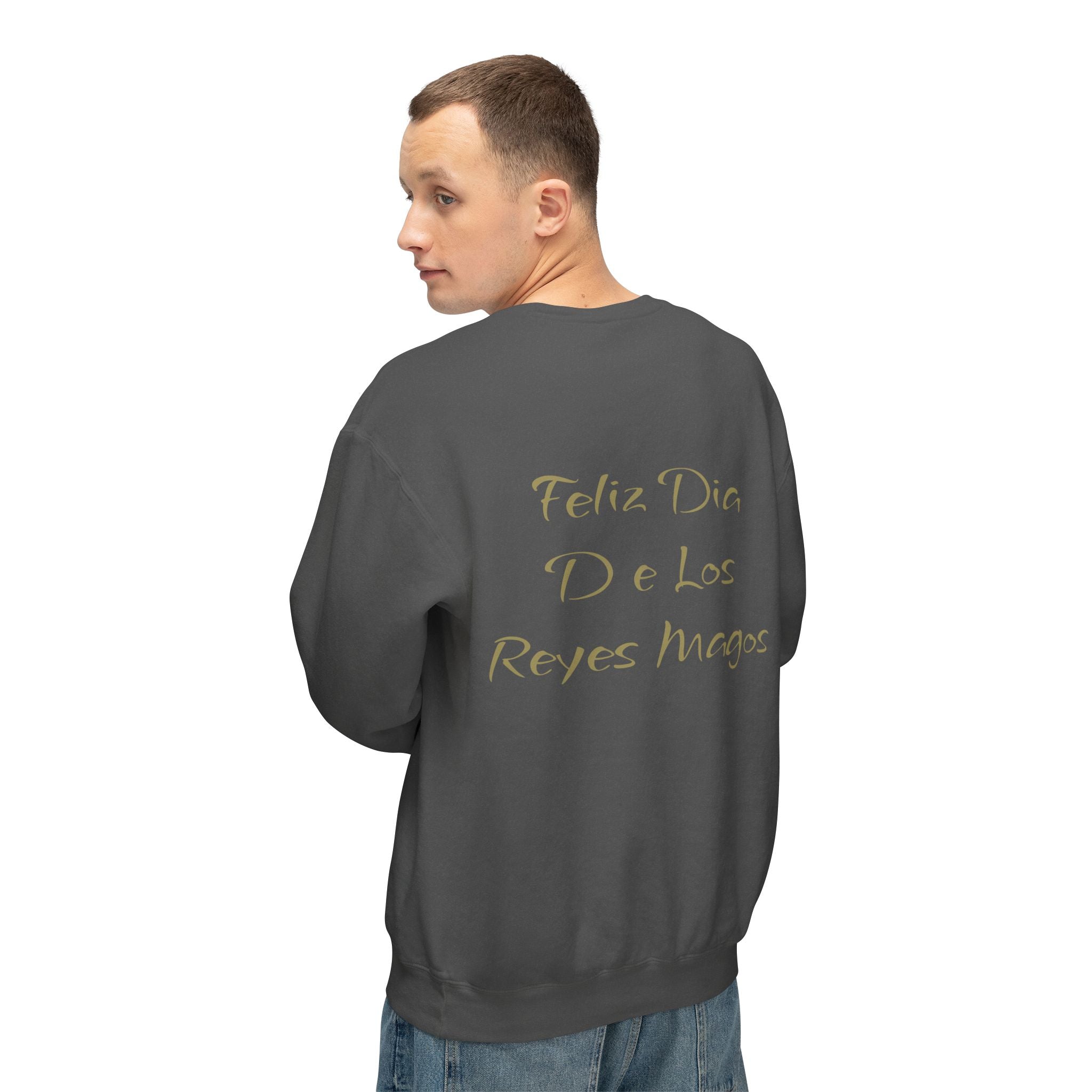 Three Kings Sweatshirt  'Feliz Día De Los Reyes Magos' Holiday Crewneck Christmas T-shirts and sweaters