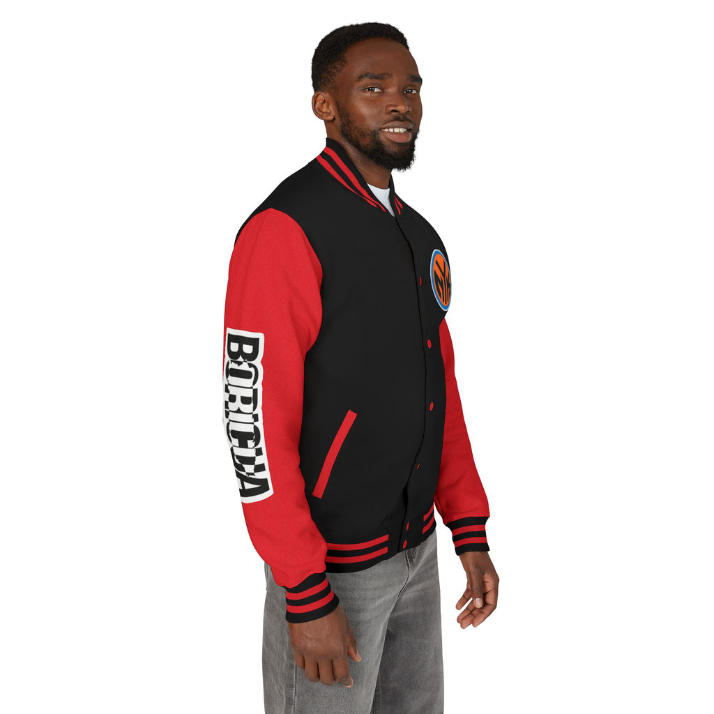 Basketball-Inspired Letterman Jacket — Men's Retro Varsity Sports Jacket Jose AlvarTribute Varsity Jacket
