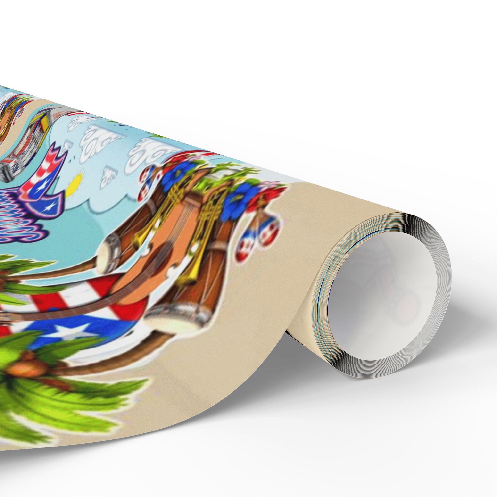 Puerto Rico Wrapping Paper – Cultural Gift Wrap | Boricua Heritage Design | Holiday & Celebration Gift Packaging
