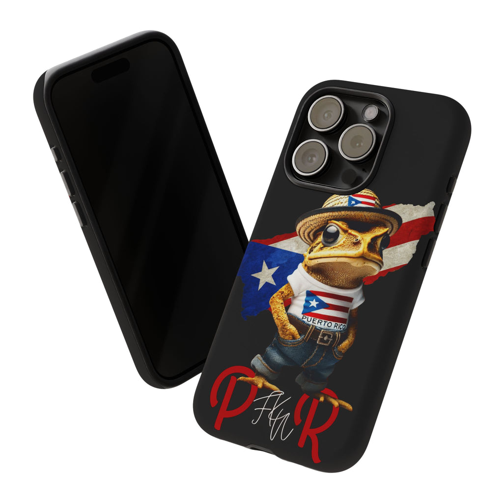 Puerto Rican Frog Tough Phone Case  Puerto Rico Flag Patriotic Protective Case
