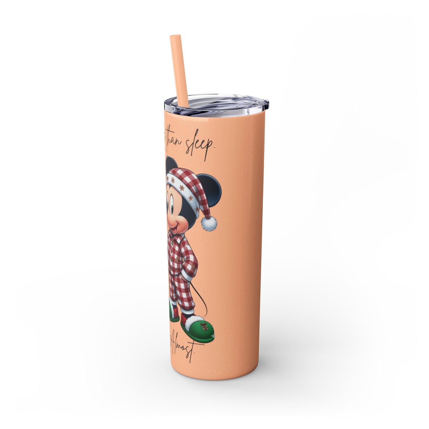 I Love You More Than Travel Tumbler — 20oz Skinny Cup with Straw