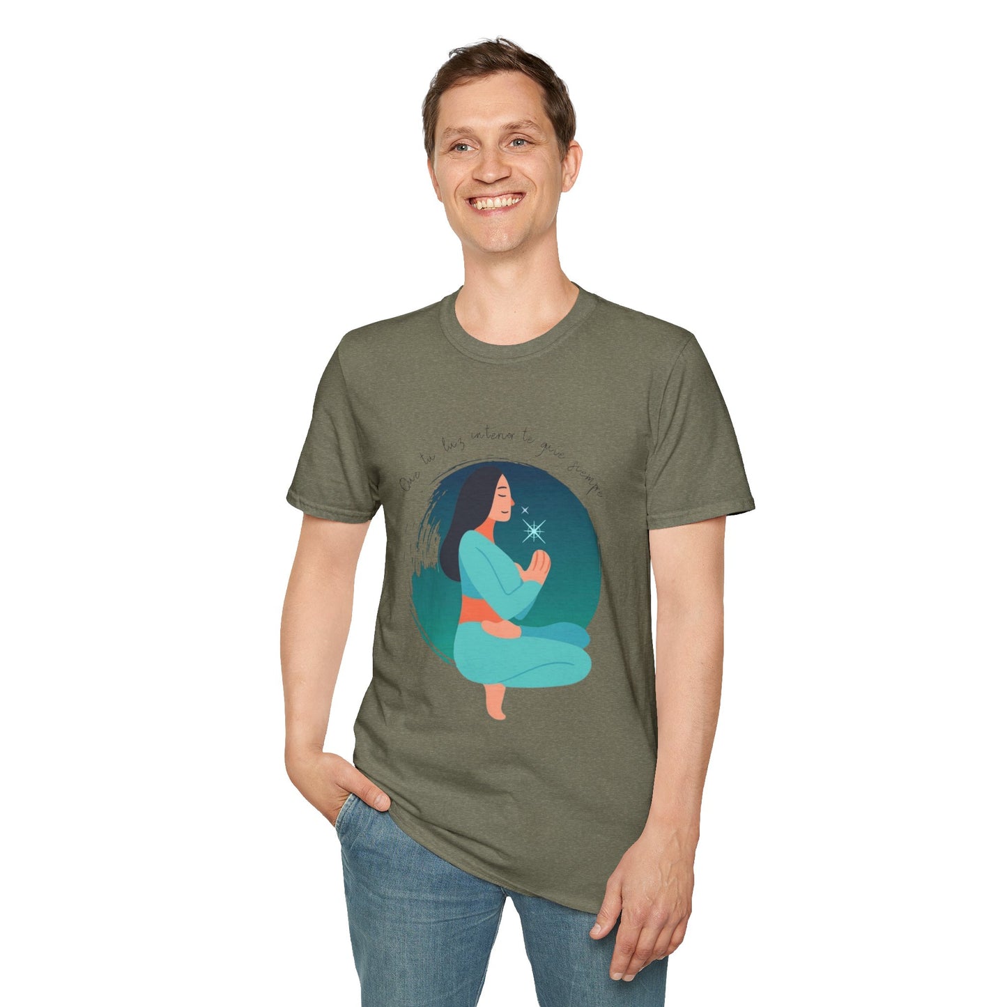 Wear Your Peace. Meditative Goddess T-Shirt, Mindfulness Apparel, Spiritual Gift, Yoga Tee, Relaxation Wear, Inspirational Top