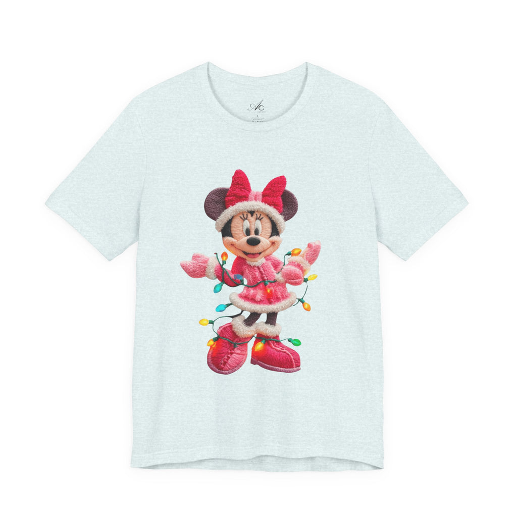 Minnie Mouse Holiday Lights T-Shirt Festive Holiday Designs