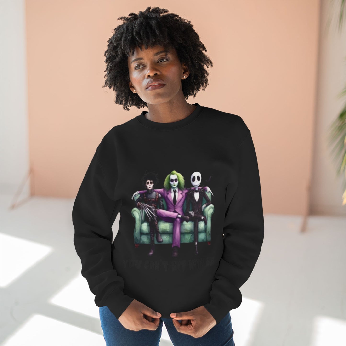 Horror Lover Sweetshirt Unisex Crewneck Sweatshirt - 'You Can't Sit With Us' Halloween Vibe, Cozy Gift for Fans, Fun Casual Wear, Perfect for Fall, Spooky [...]