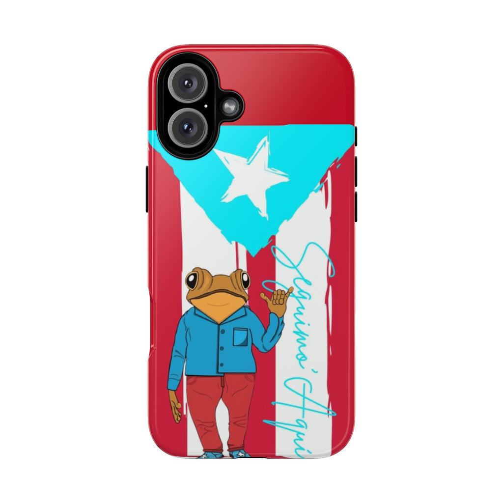 Puerto Rican Flag Frog Design ("Señorita Hops")Phone Case Isla del Encanto Phone Case – Puerto Rican Style