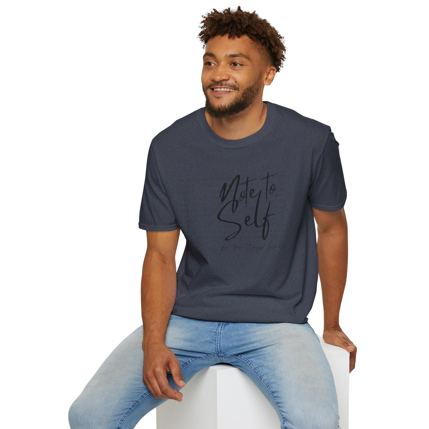 Note to Self T‑Shirt  Minimal Script Inspirational Tee