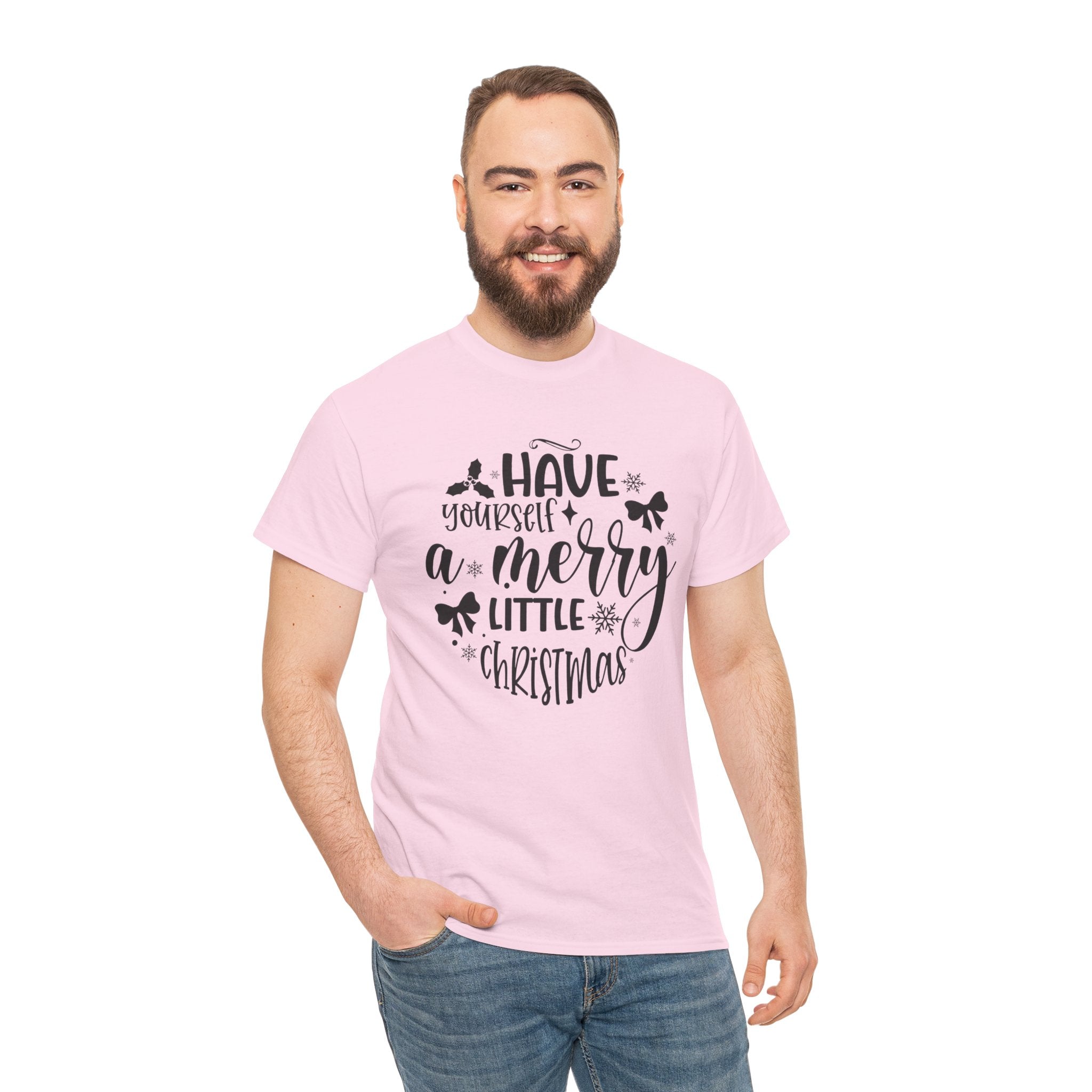 Merry Christmas Cotton Tee Holiday Graphic Tees & Cozy Festive Wear