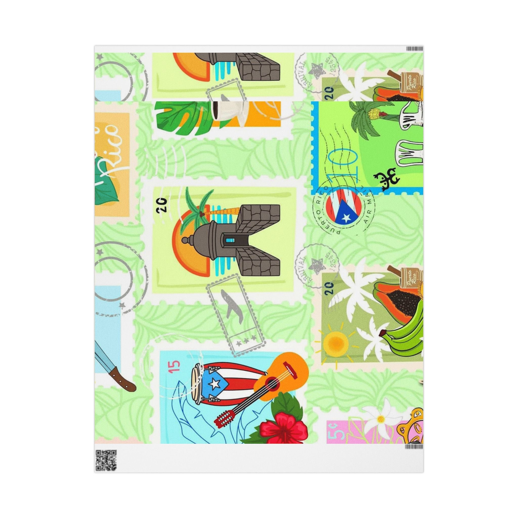 Puerto Rico Wrapping Paper Cultural Gift Wrap | Boricua Heritage Design | Holiday & Celebration Gift Packaging