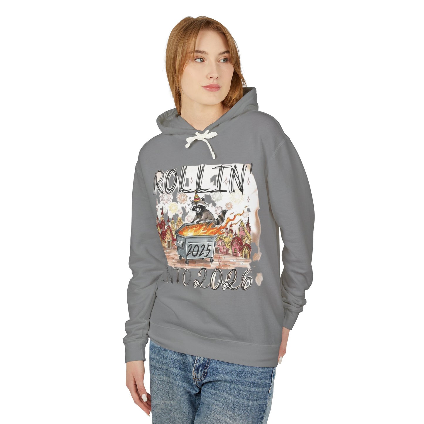 Rollin' Into 2026 Retro Winter Hooded Sweatshirt