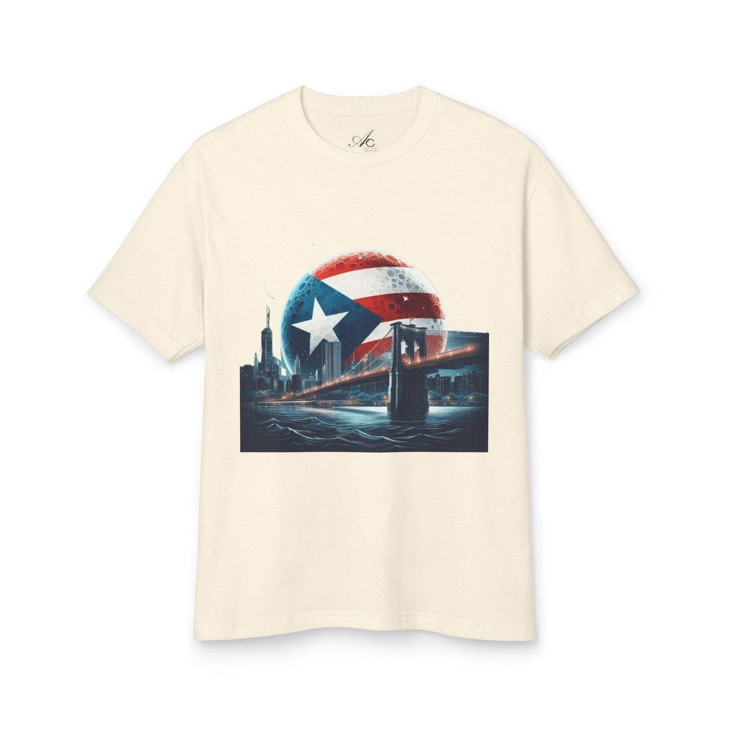 Puerto Rican Pride Heavyweight Cotton Tee, Unisex Vintage Shirt, Casual Wear, Gift for Him/Her, Summer Style, Travel Tee