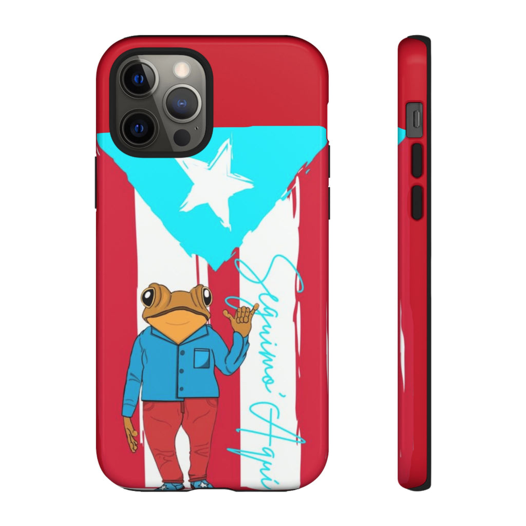Puerto Rican Flag Frog Design ("Señorita Hops")Phone Case Isla del Encanto Phone Case – Puerto Rican Style