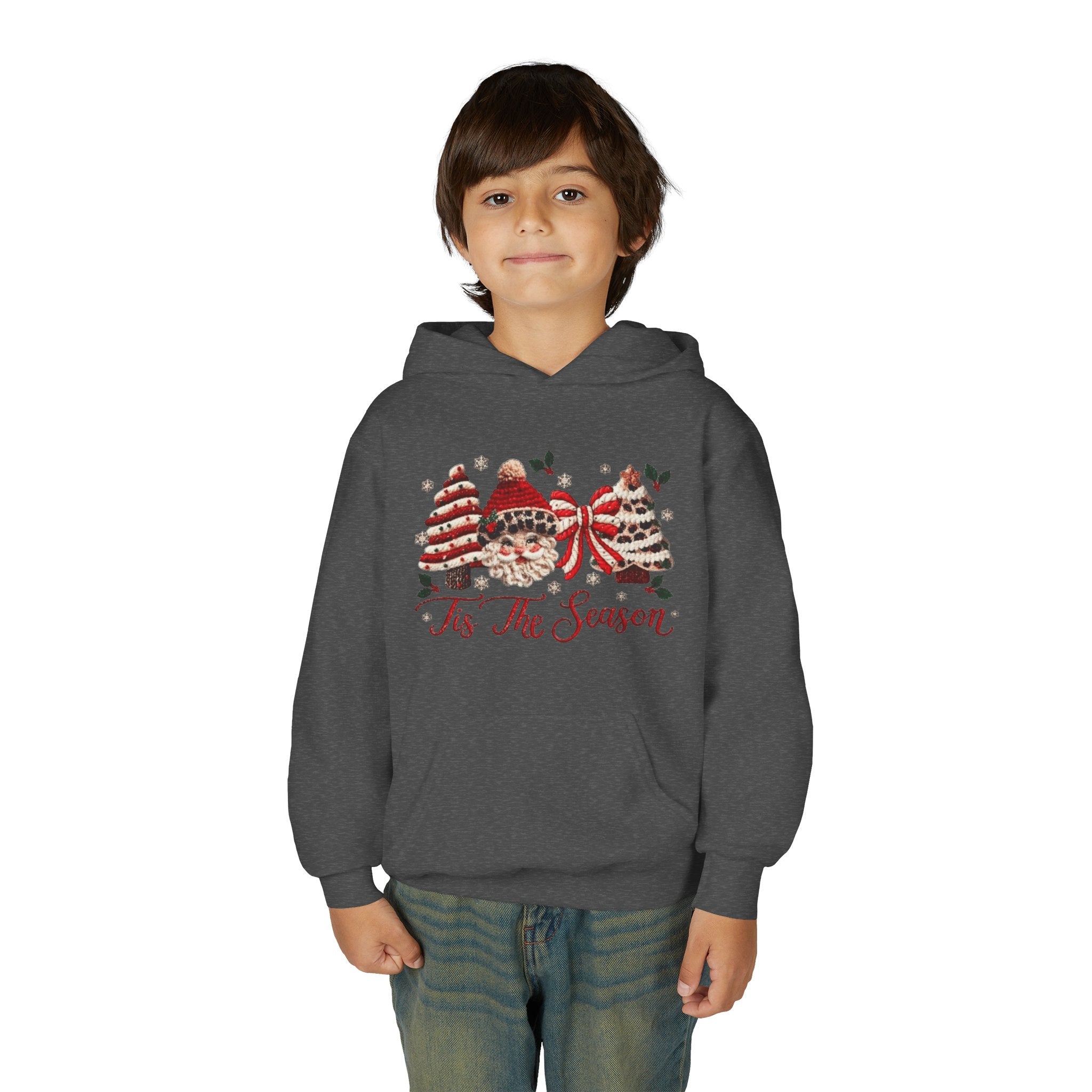 Youth Hoodie  Grinch Christmas Scene with 'Maybe Christmas' Quote