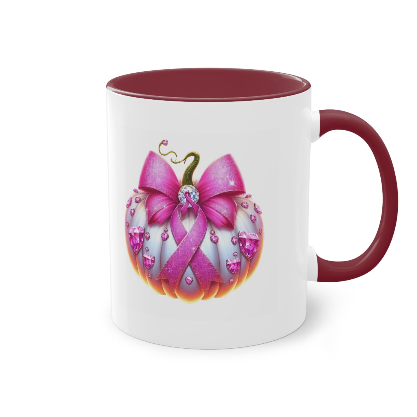 Vibrant Two-Tone Coffee Mug with Floral Design - Perfect Gift for Nature Lovers