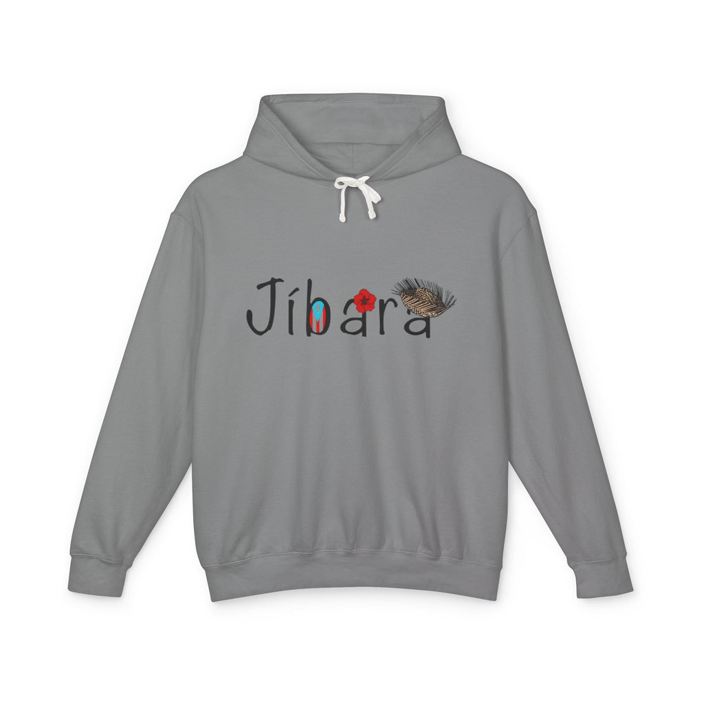 Jíbara Hoodie — Puerto Rican Heart Flag Lightweight Hooded Sweatshirt