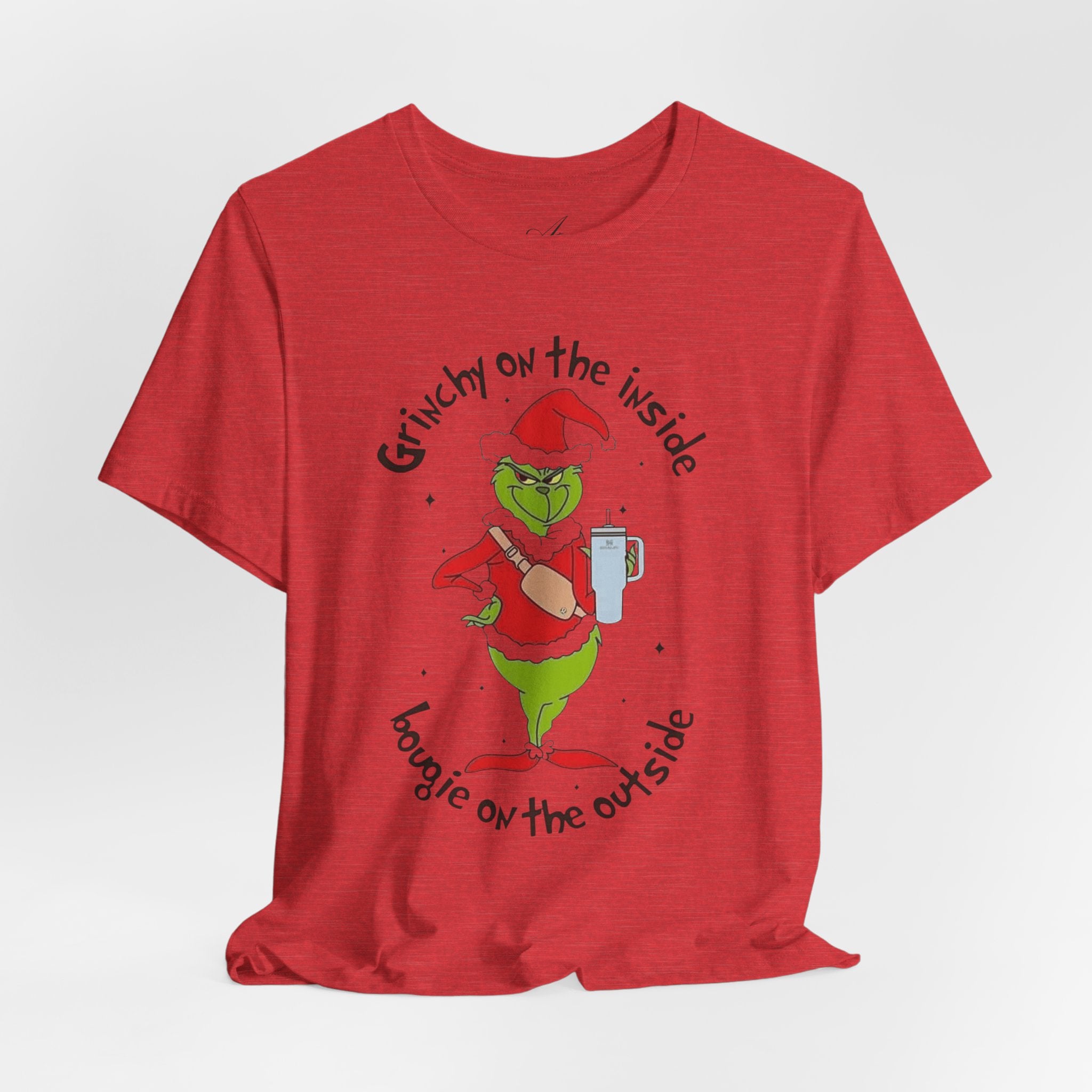 Grinch-Inspired Holiday Tee: 'Grinchy on the Inside, Boogie on the Outside'