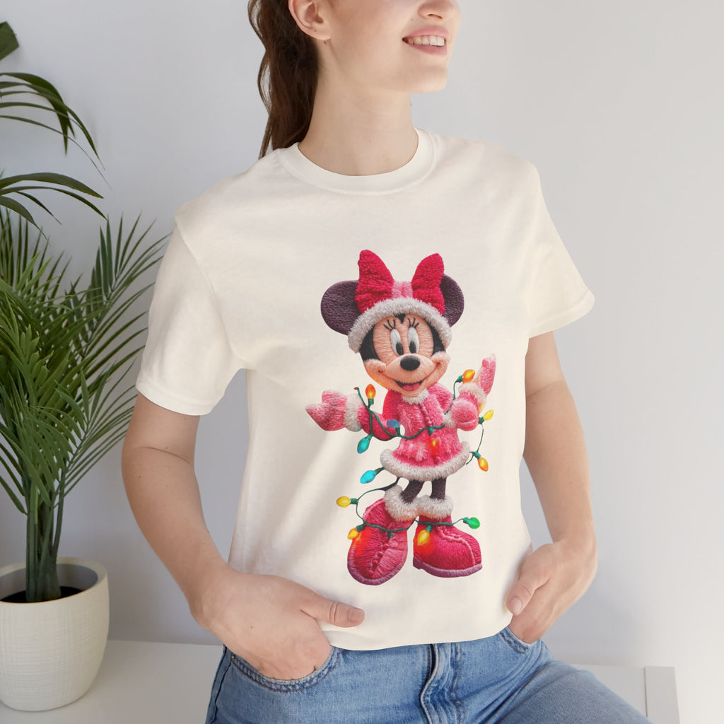 Minnie Mouse Holiday Lights T-Shirt Festive Holiday Designs