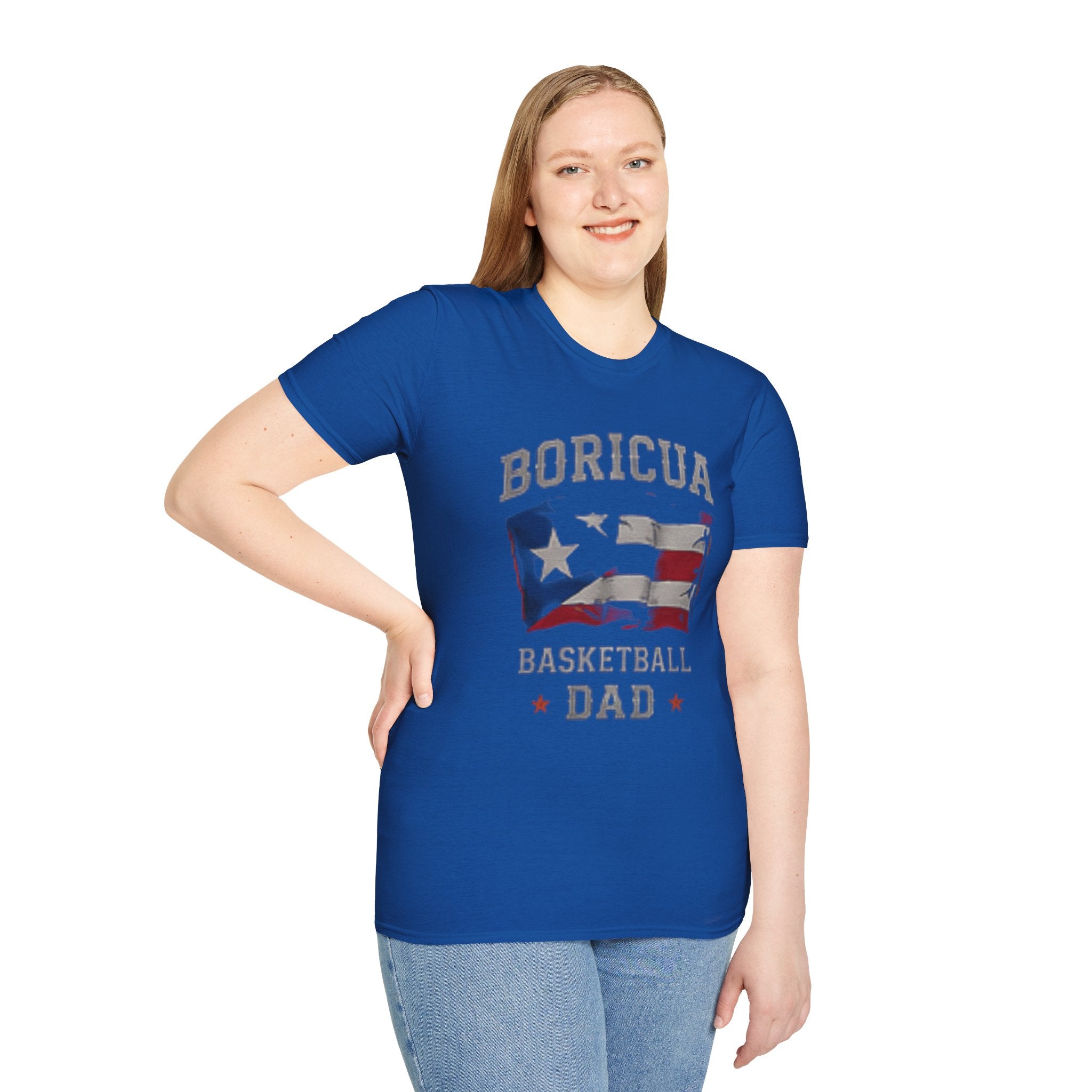 Boricua Basketball Dad T-Shirt — Puerto Rican Flag Pride Tee
