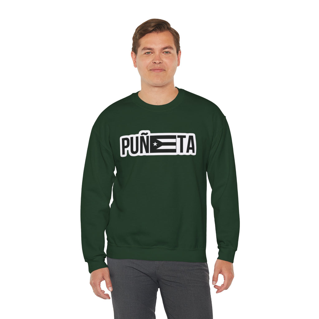 Puñeta Sweatshirt  Puerto Rican Flag Graphic Crewneck