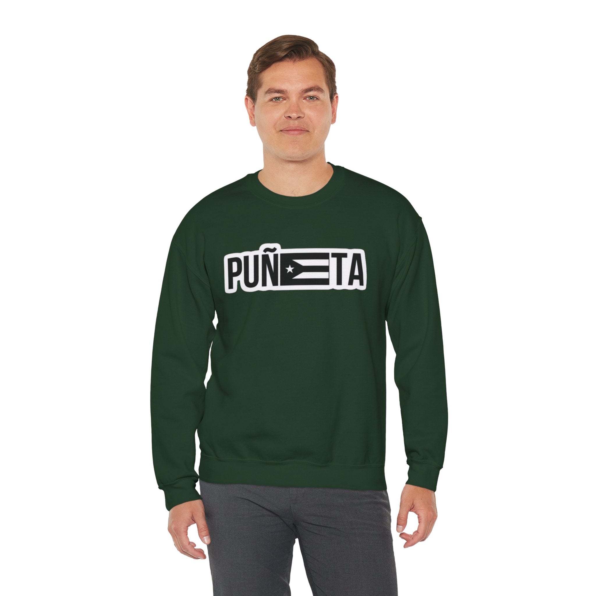 Puñeta Sweatshirt  Puerto Rican Flag Graphic Crewneck