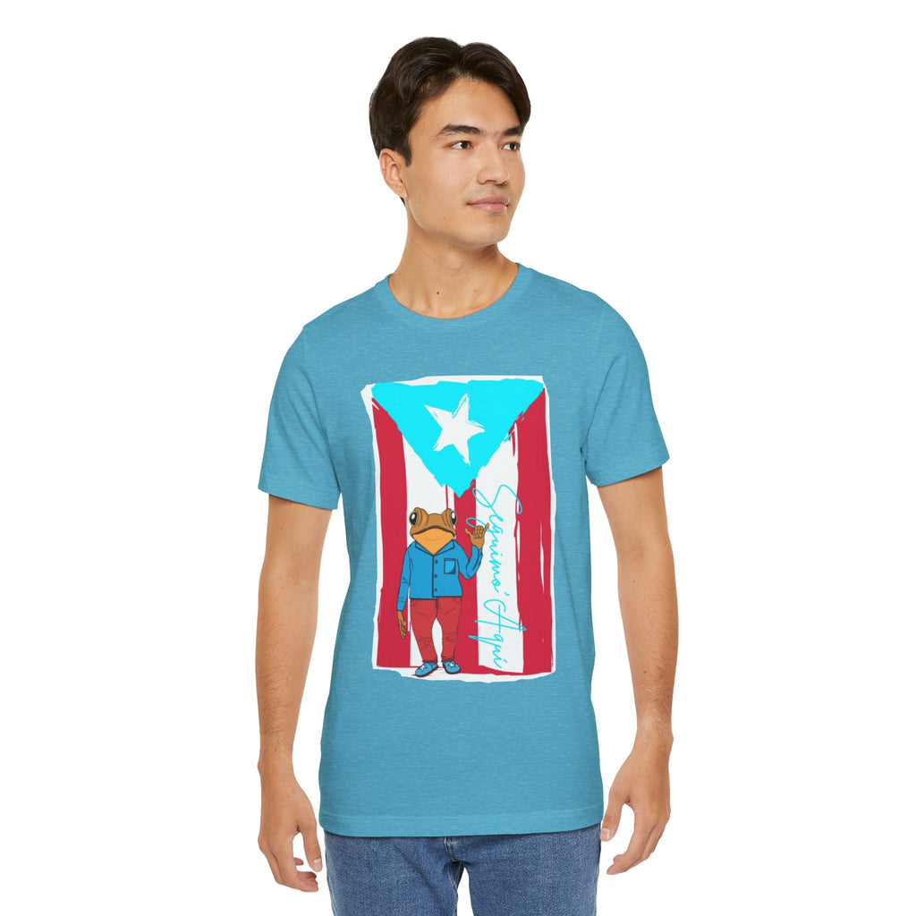 Puerto Rican Coqui Flag T‑Shirt  Boricua Pride Tee