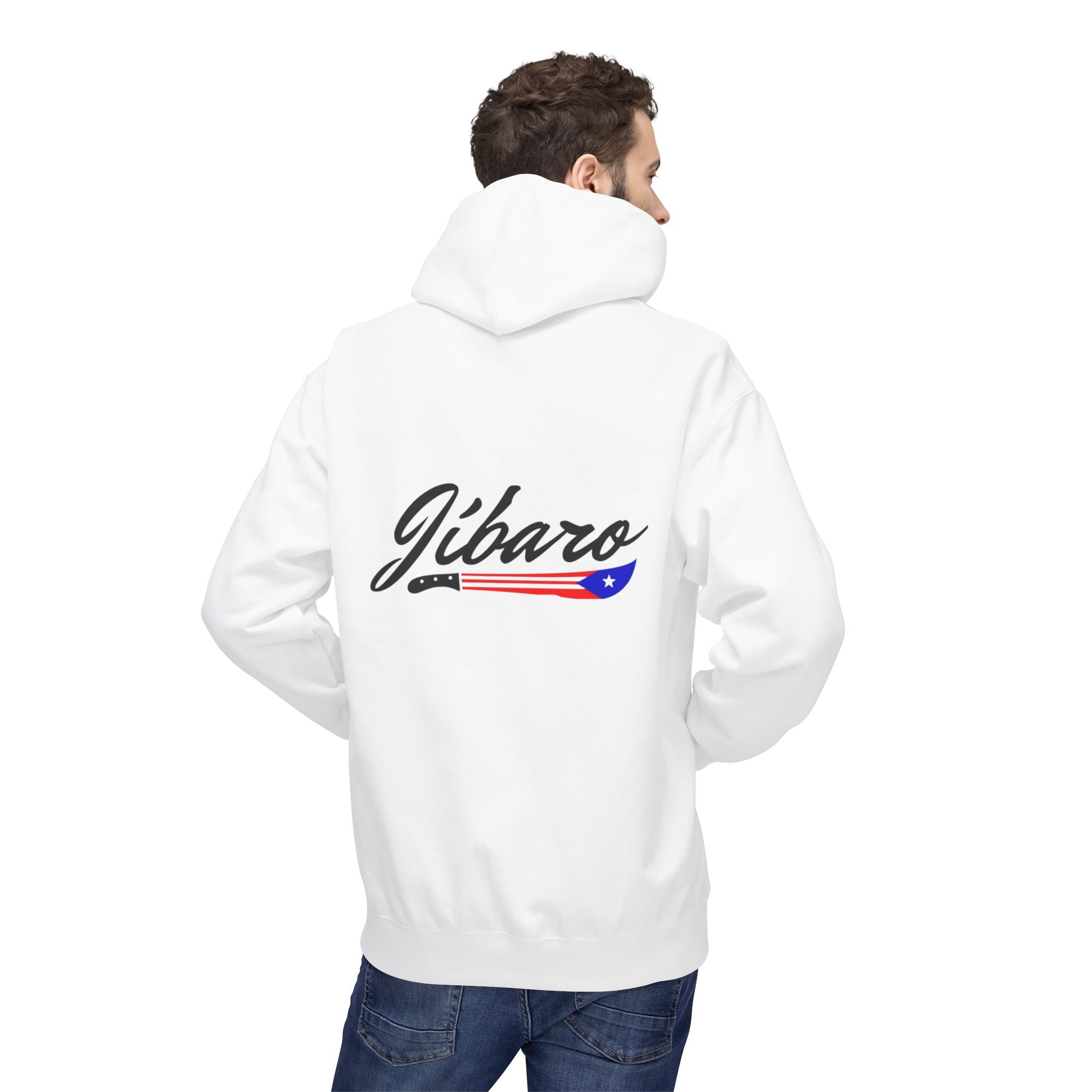 Gíbaro Hoodie  Puerto Rican Pride Pullover with Flag Machete Design