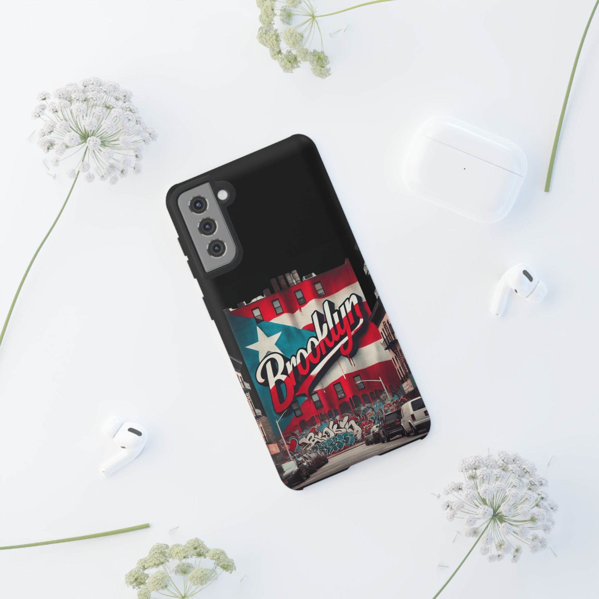 Brooklyn Street Art Phone Case  Urban Graffiti Protective Cover
