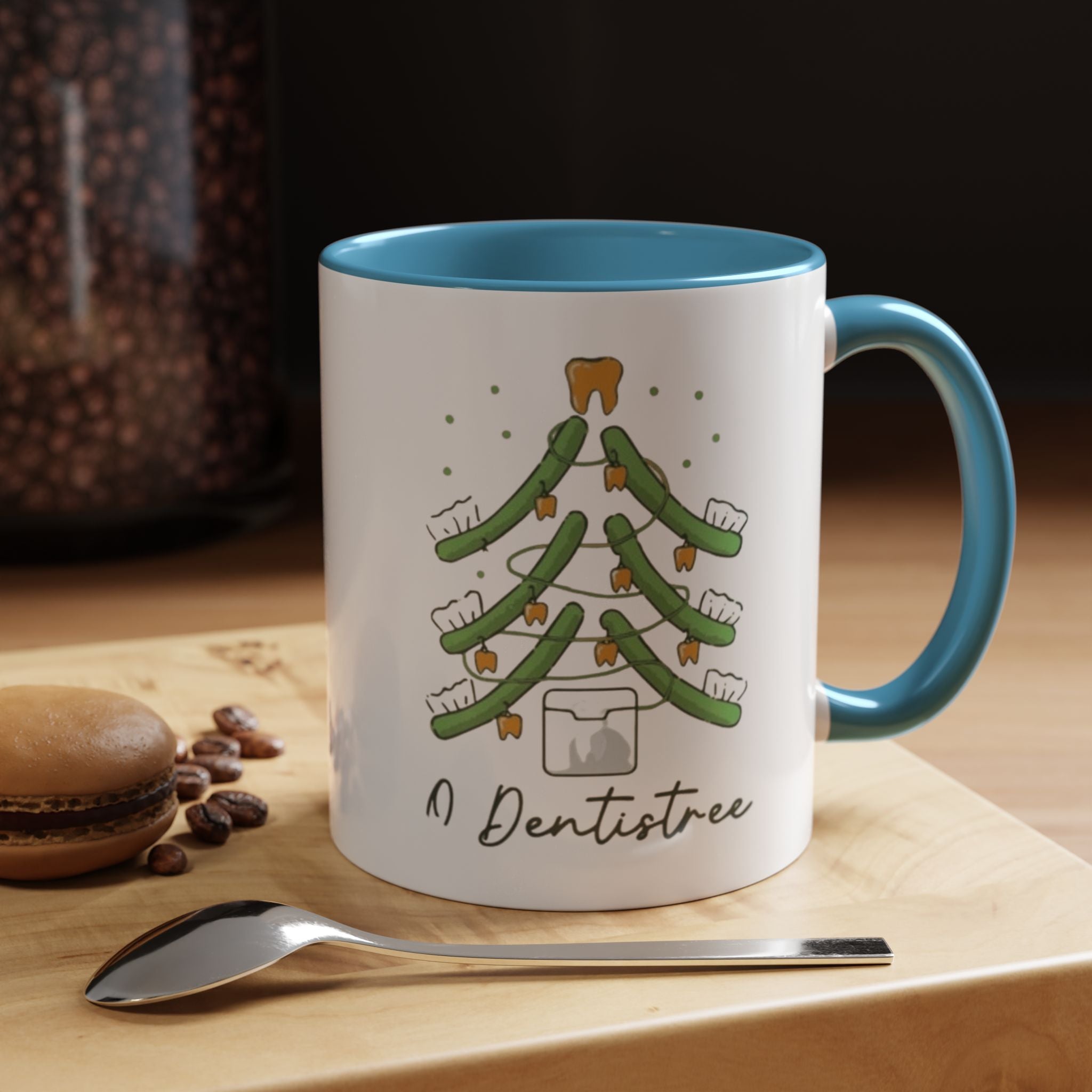 Dentist Christmas Mug - 'A Dentistree' Holiday Coffee Cup (11/15oz)
