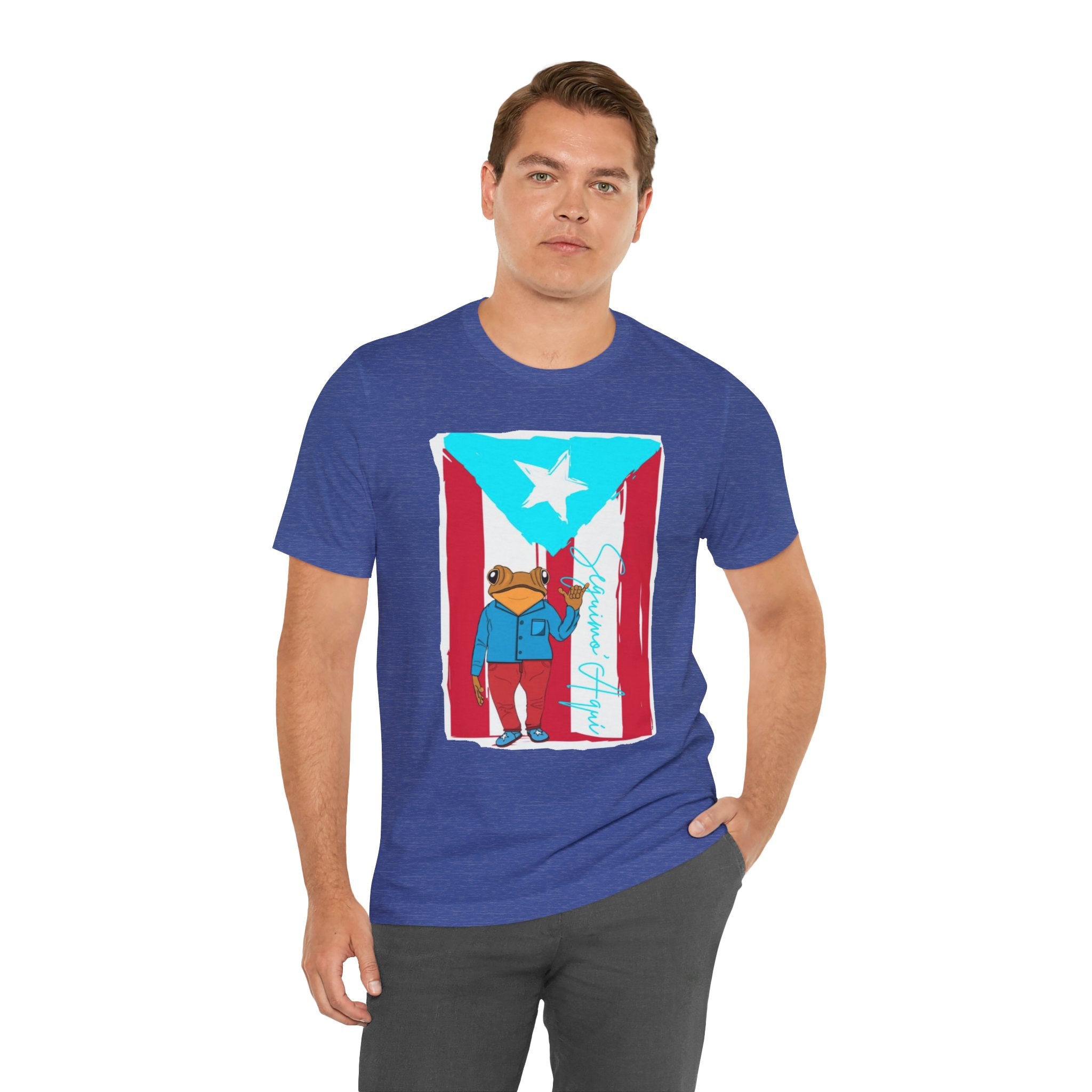 Puerto Rican Coqui Flag T‑Shirt  Boricua Pride Tee