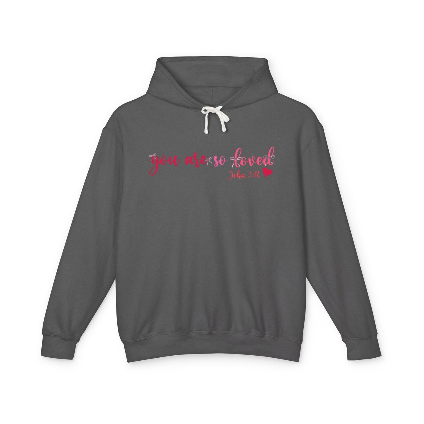Mama Hoodie "You Are So Loved" — Christian Mama Lightweight Hooded Sweatshirt