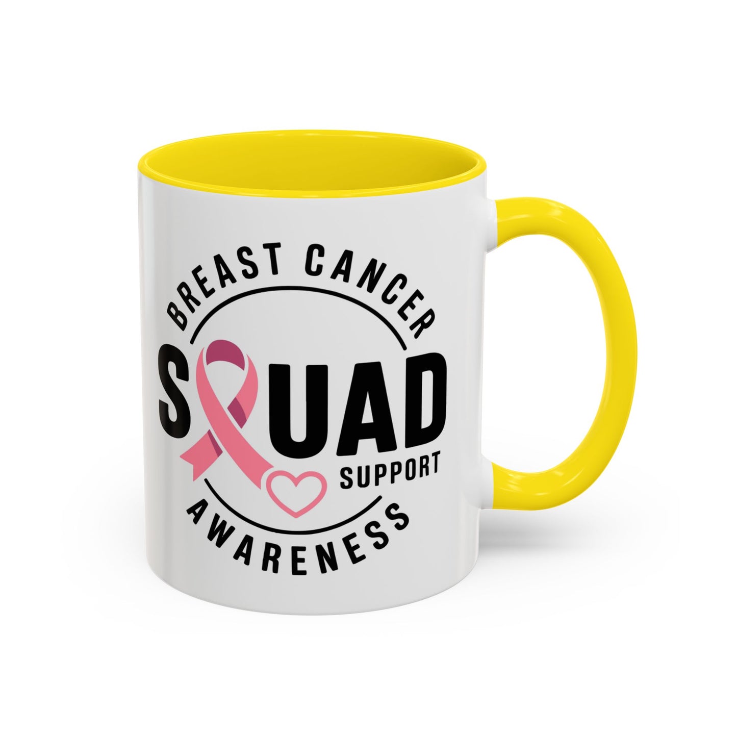 Breast Cancer Awareness Coffee Mug - Support Your Squad