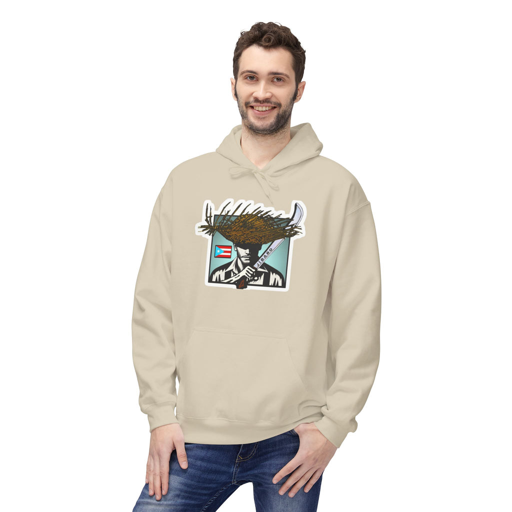 Gíbaro Hoodie  Puerto Rican Pride Pullover with Flag Machete Design