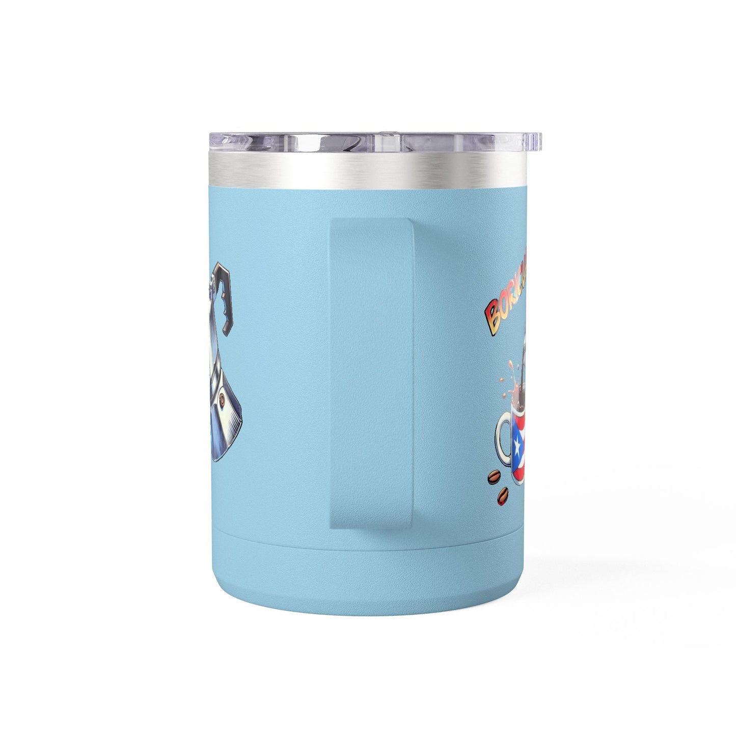 Puerto Rican Coffee Mug Tumbler, 15oz | Great Gift for Coffee Lovers, Unique Kitchen Decor, Perfect for Birthdays & Holidays