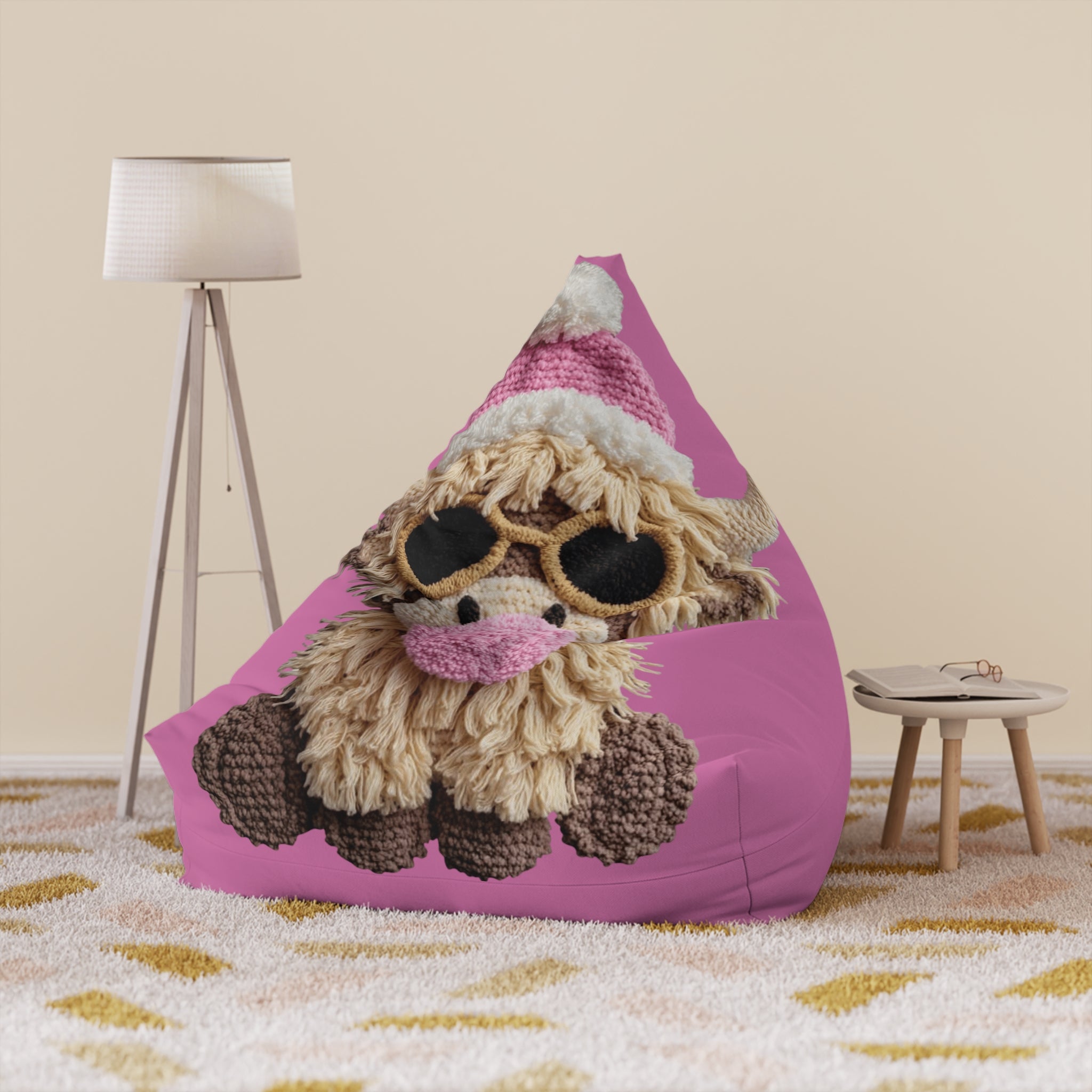 Cute Knitted Sloth Design Kids Bean Bag Chair  Fun  Cozy Gift Design