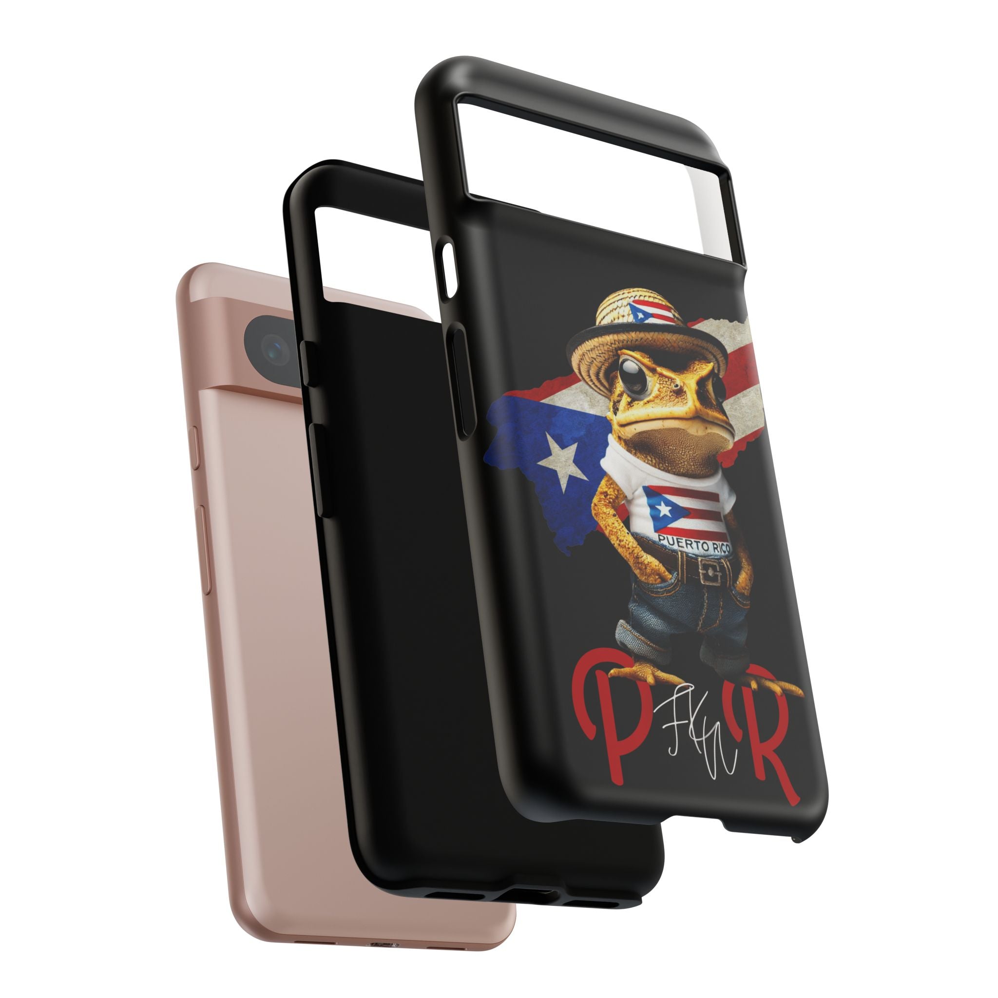 Puerto Rican Frog Tough Phone Case  Puerto Rico Flag Patriotic Protective Case