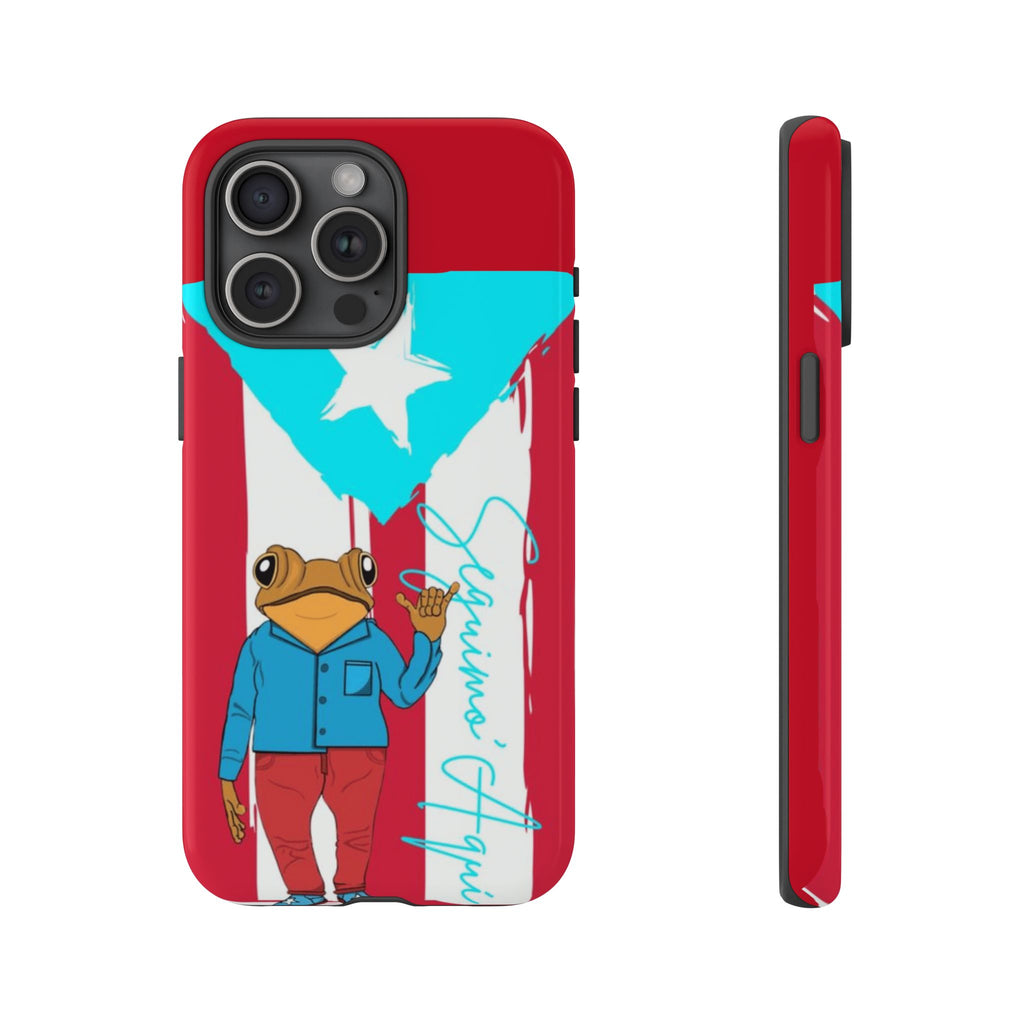 Puerto Rican Flag Frog Design ("Señorita Hops")Phone Case Isla del Encanto Phone Case – Puerto Rican Style