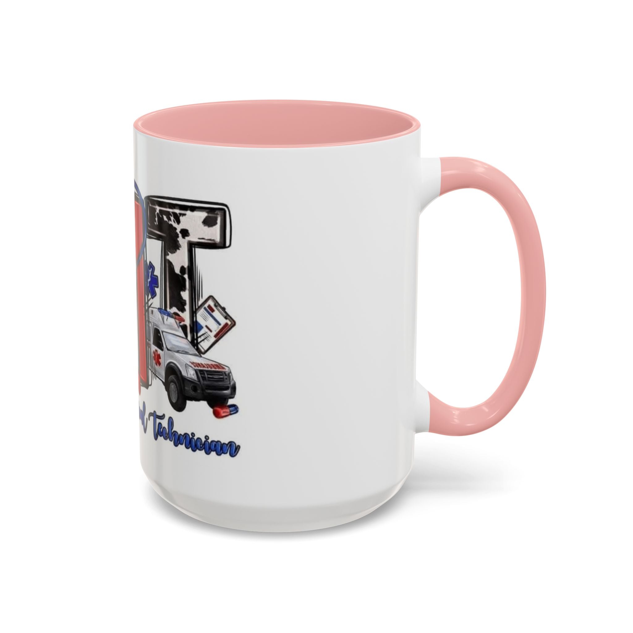 EMT Coffee Mug — Emergency Medical Technician Ambulance Stethoscope Design (11/15oz) Medical Christmas Mug