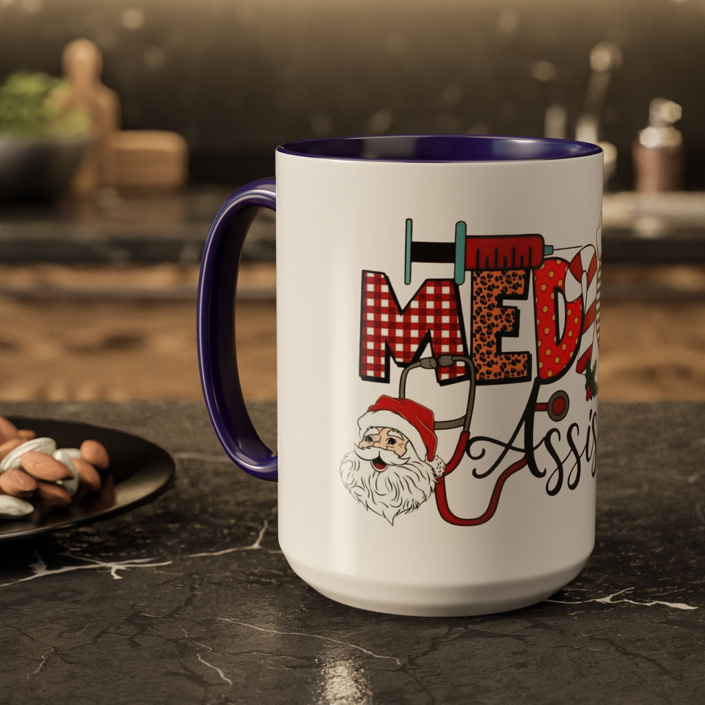 Medical Assistant Christmas Mug — Festive Colorful 11oz/15oz Coffee Cup Medical Christmas Mug