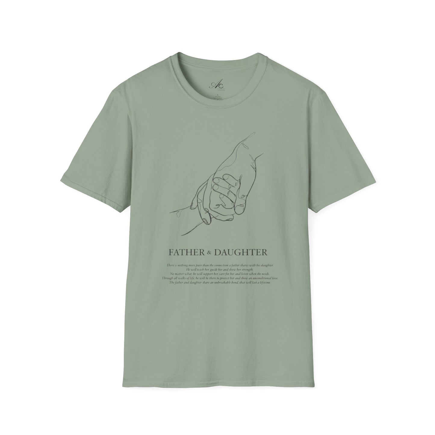 Father & Daughter Connection Unisex Soft style T Shirt Family Gift Parent Child Love Fathers Day Gift Emotional Bond Tee