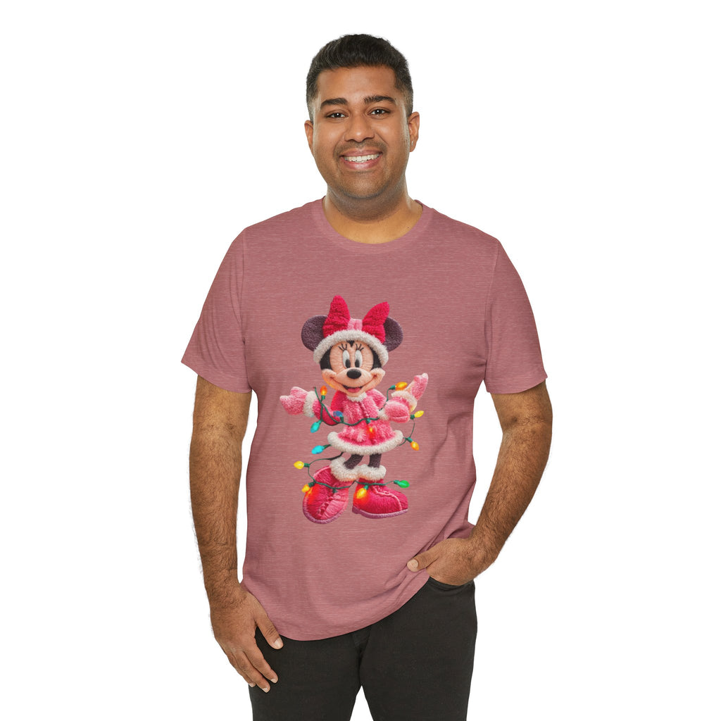 Minnie Mouse Holiday Lights T-Shirt Festive Holiday Designs