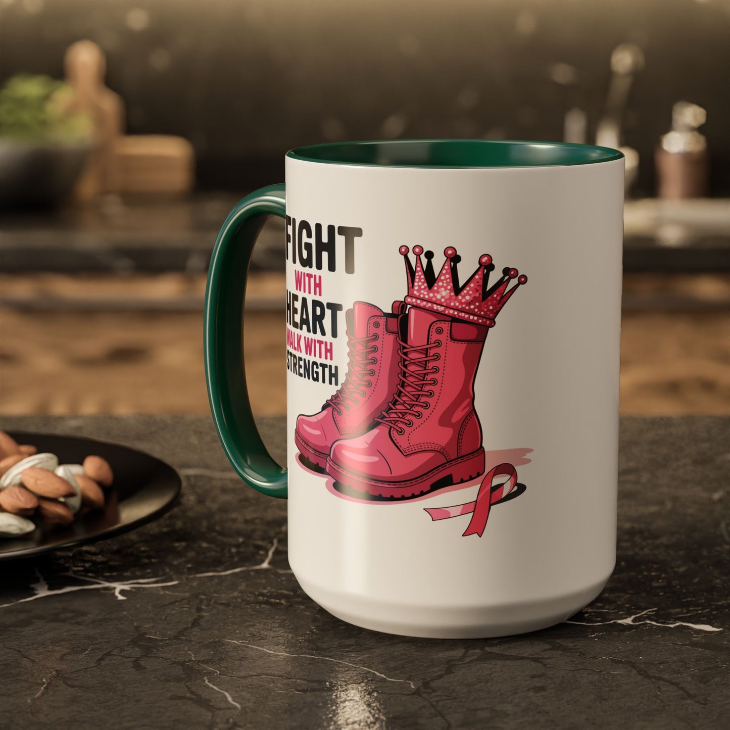 You Beat It! Cancer Survivor Mug | Motivational Gift for Her or Him | Warrior Mug