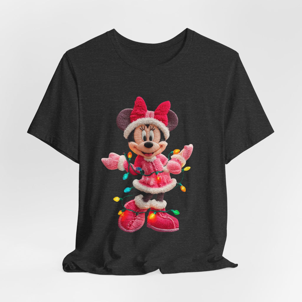 Minnie Mouse Holiday Lights T-Shirt Festive Holiday Designs
