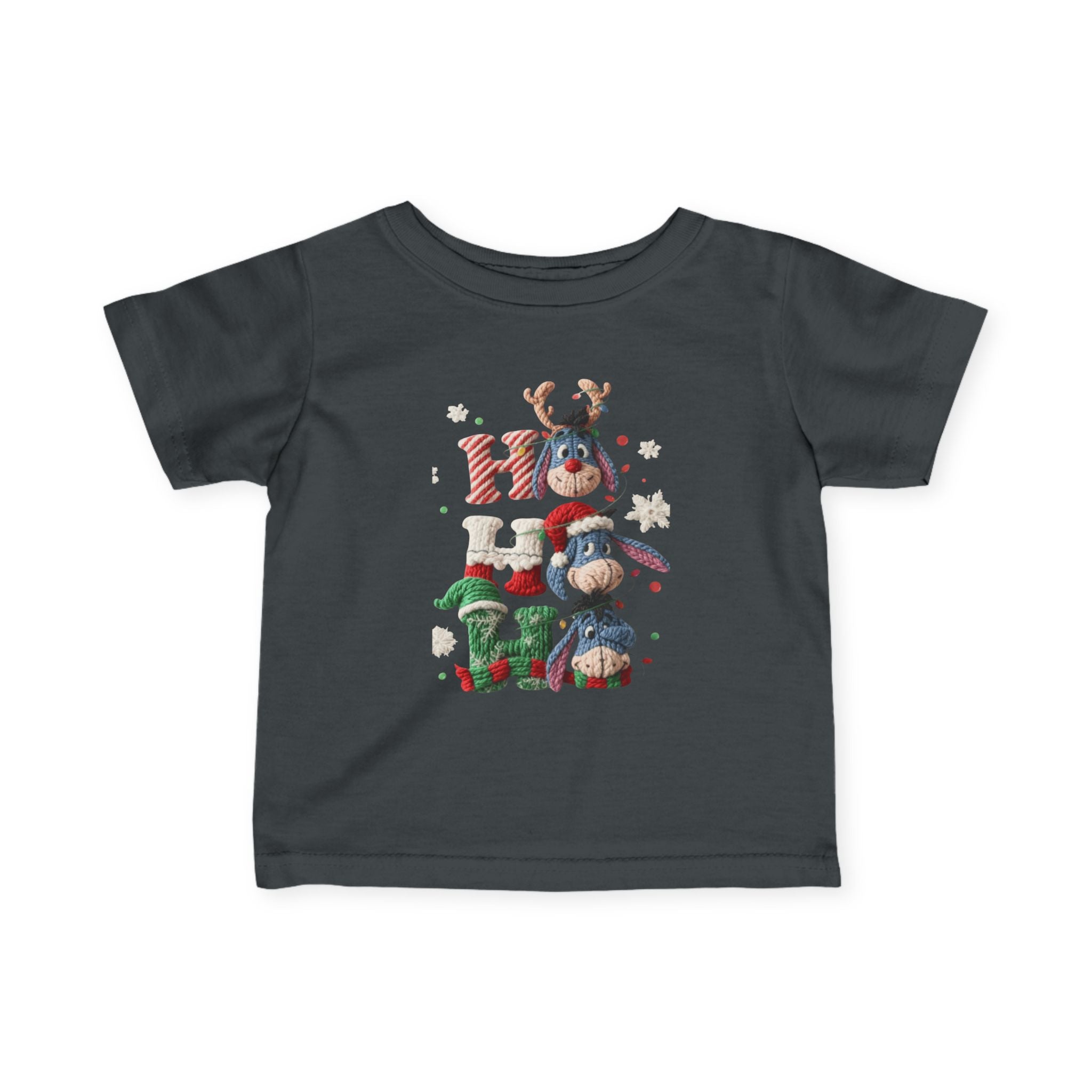 Infant Tee  Cute Holiday Penguins & Polar Bears Christmas Stack