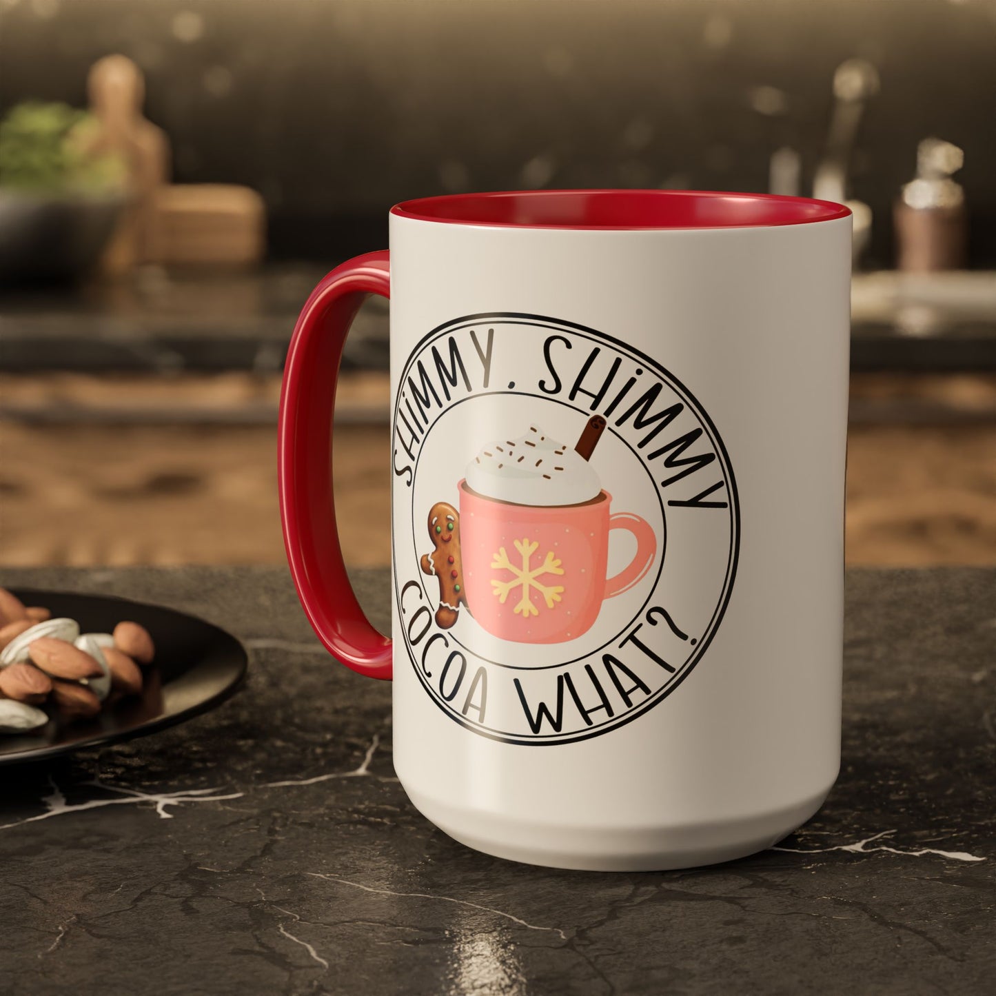 Cute Cocoa Mugs with Gingerbread Design Perfect for Winter Holiday CheerBeverage Cup Christmas Design