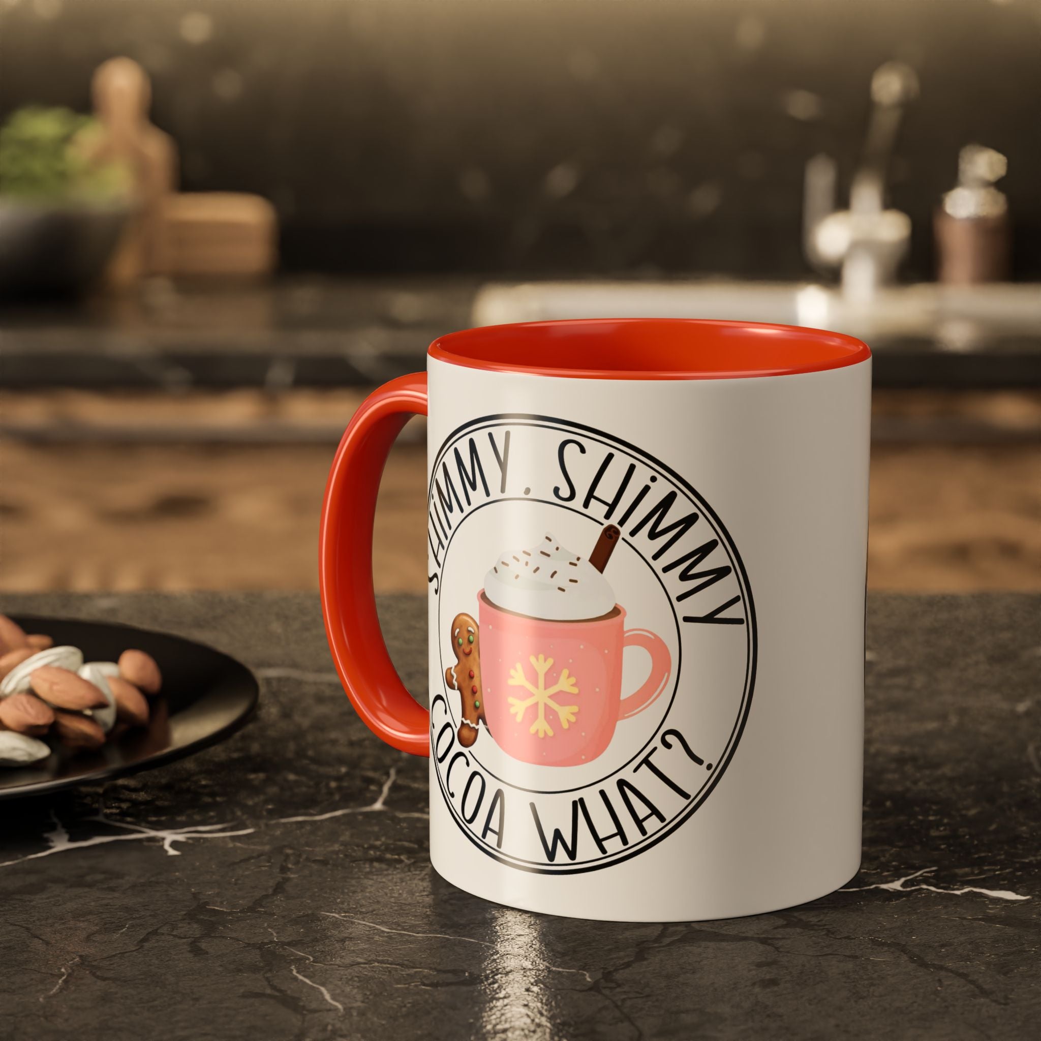 Cute Cocoa Mugs with Gingerbread Design Perfect for Winter Holiday CheerBeverage Cup Christmas Design