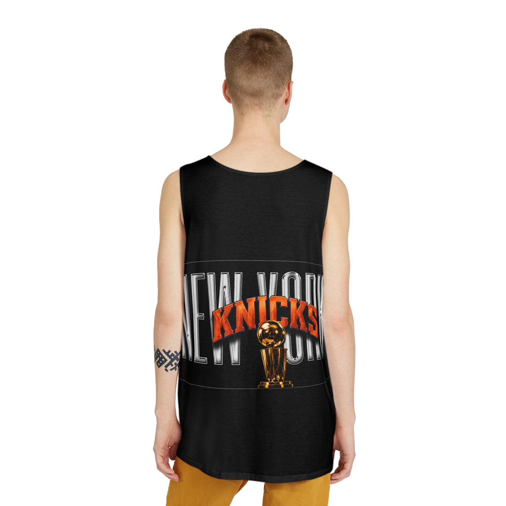 Basketball-Inspired Fade Tank Top — Men's Retro Sports Graphic Tank NY-K