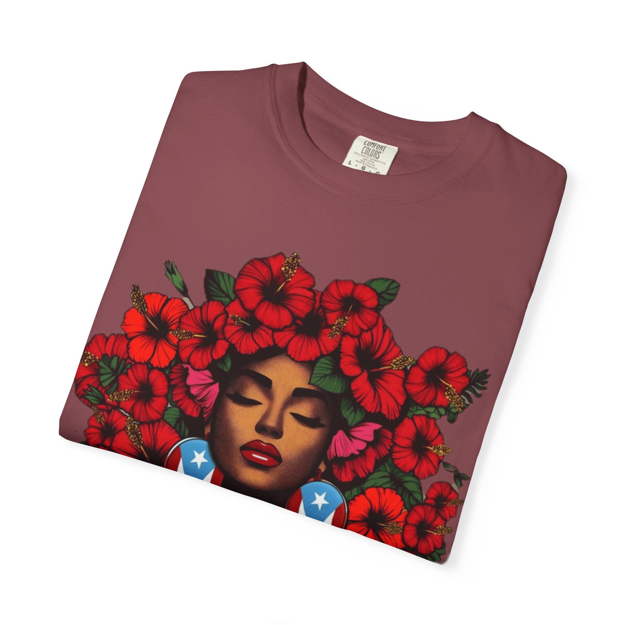 Puerto Rico Navidades T-Shirt — "La Jíbaraza" Floral Puerto Rican Pride Tee