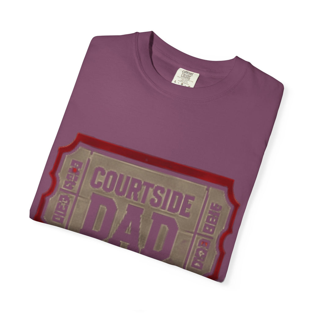 Courtside Dad T-Shirt — Vintage Ticket-Style Basketball Dad Tee