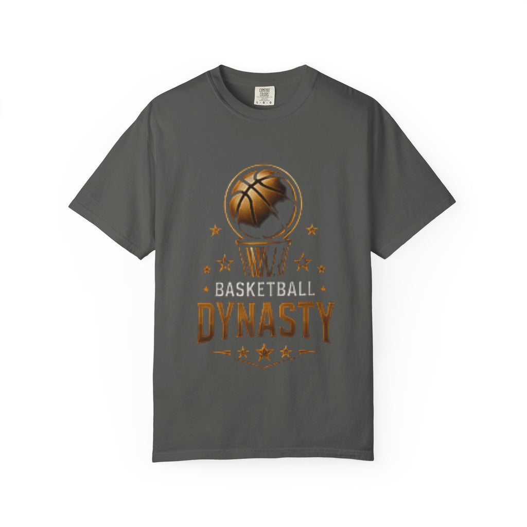 Basketball Dynasty T-Shirt — Vintage Gold Hoop Graphic