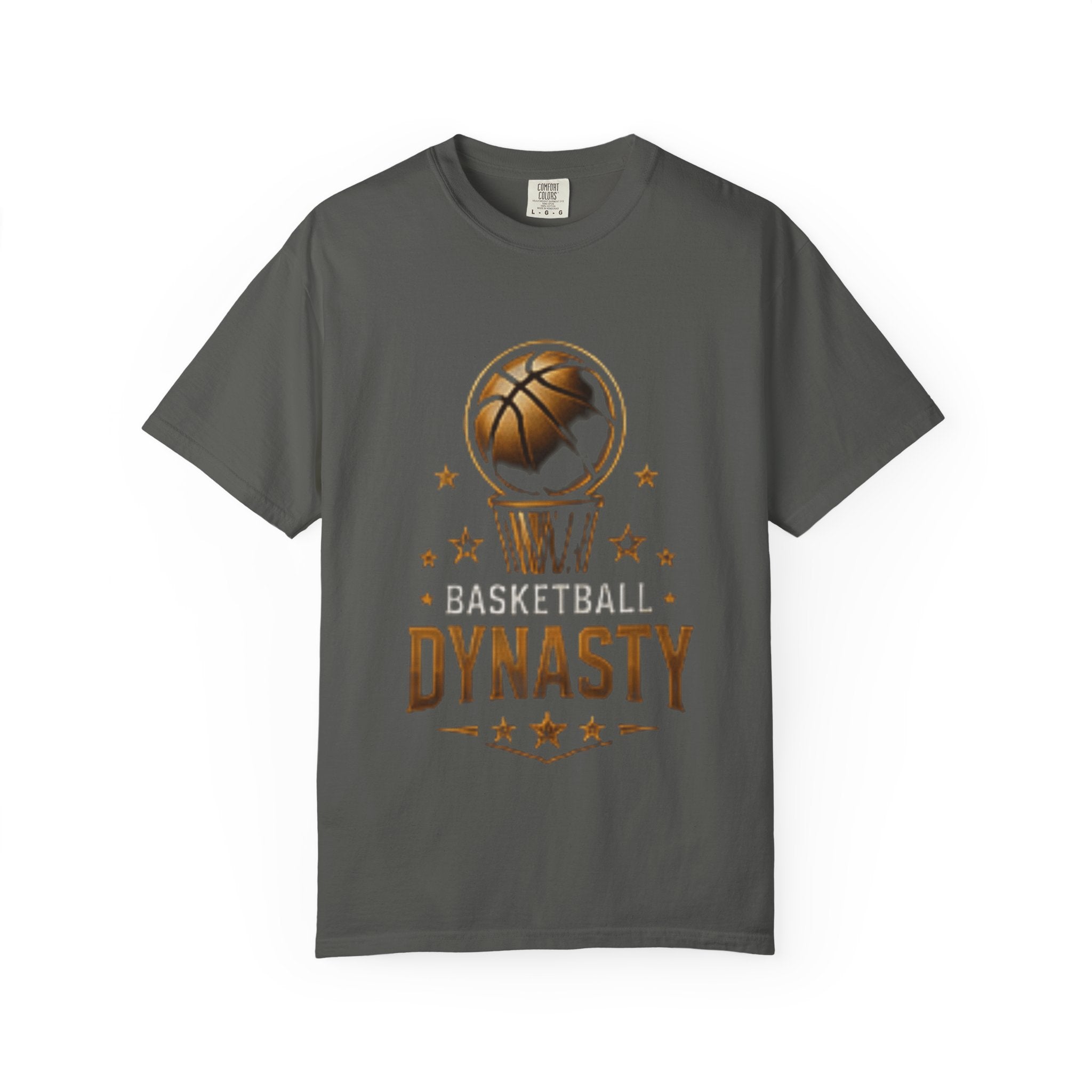 Basketball Dynasty T-Shirt — Vintage Gold Hoop Graphic