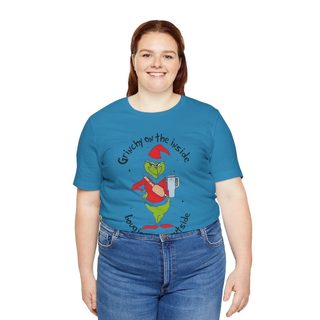 Grinch-Inspired Holiday Tee: 'Grinchy on the Inside, Boogie on the Outside'